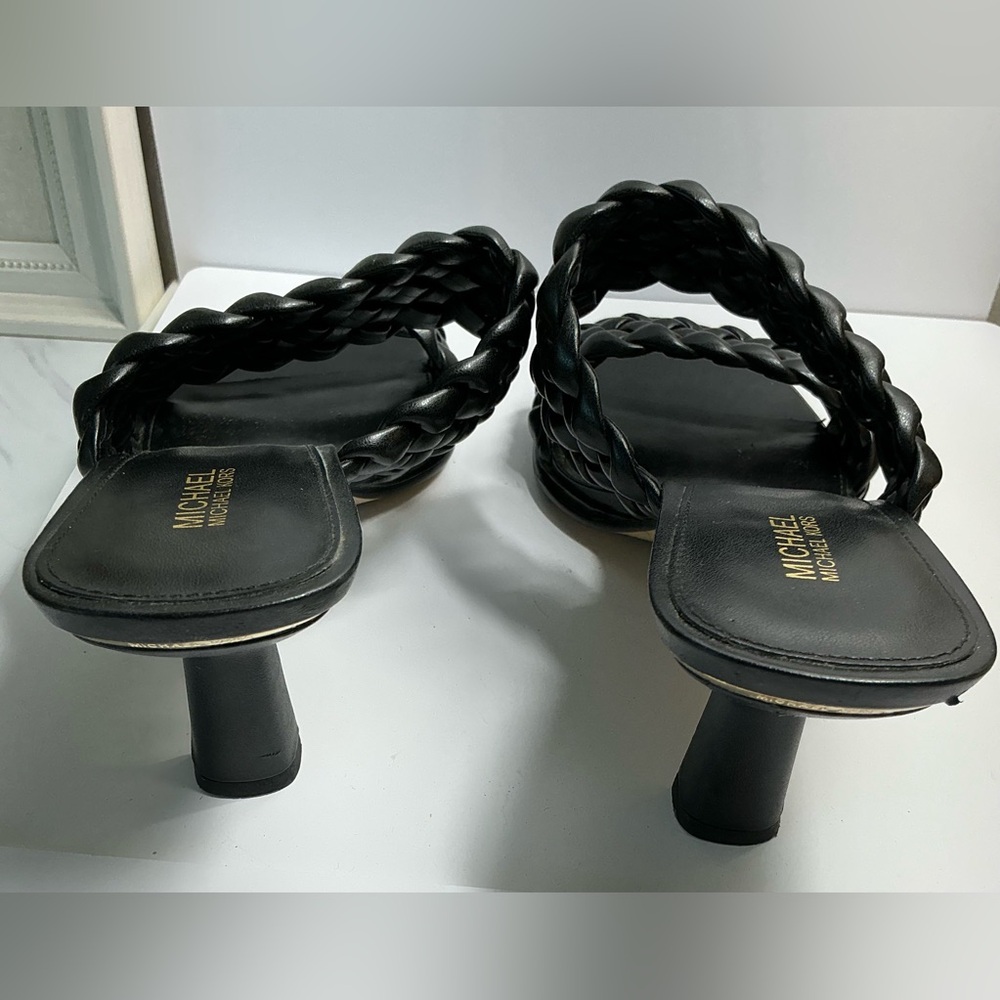 Michael Kors Black Braided Women's Sandals 8.5 - Picture 3 of 12